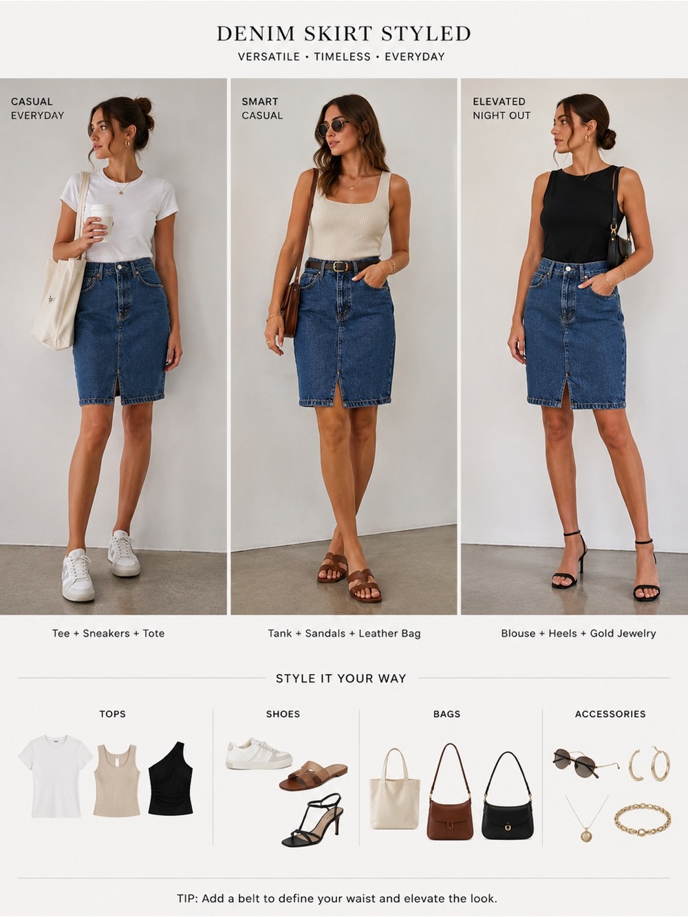 Levi’s 701 Dark Wash Denim Midi Skirt Front Slit High Rise W30